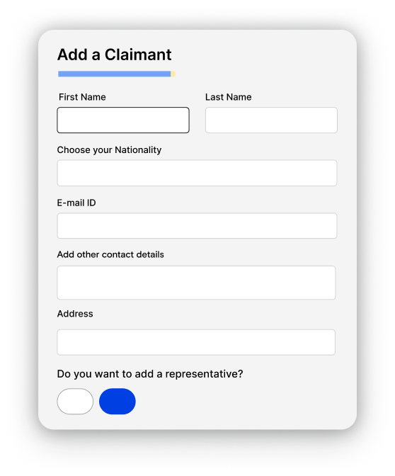 Add a Claimant