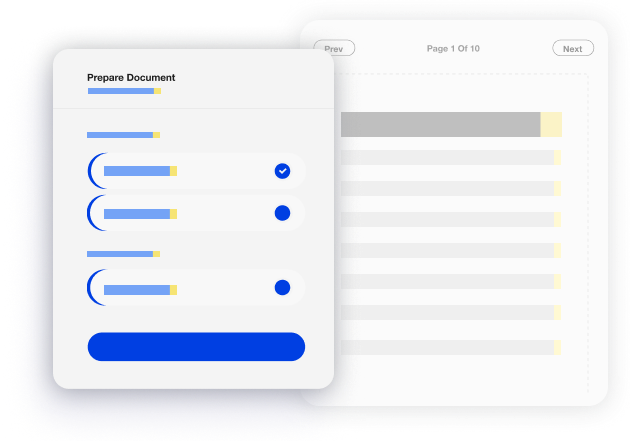 prepare document for e-signature