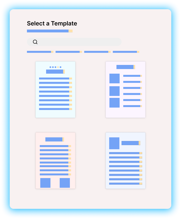 select template